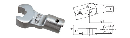 SH-N型 ノッチ付きオープンヘッド