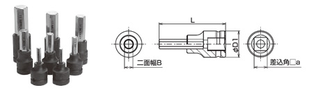 六角穴付ボルト用ヘックスソケット