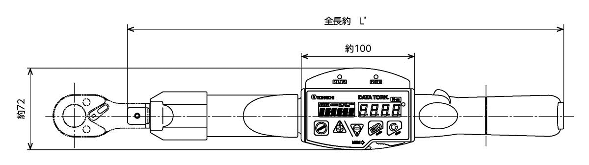 東日製作所 デジタル型トルクレンチ CEM850N3X32D-WF